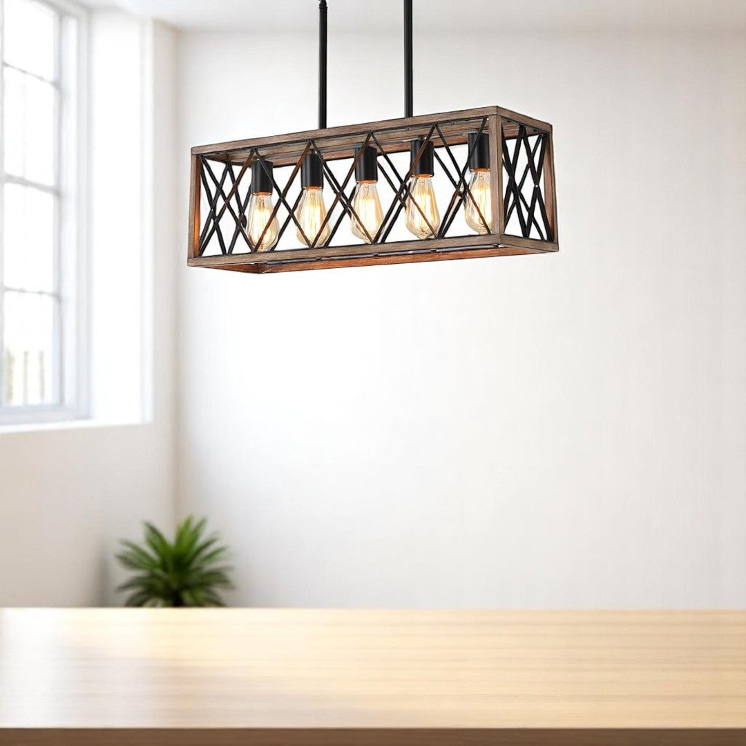 Hanging light lamp 5lights Pendant lights office, Home use