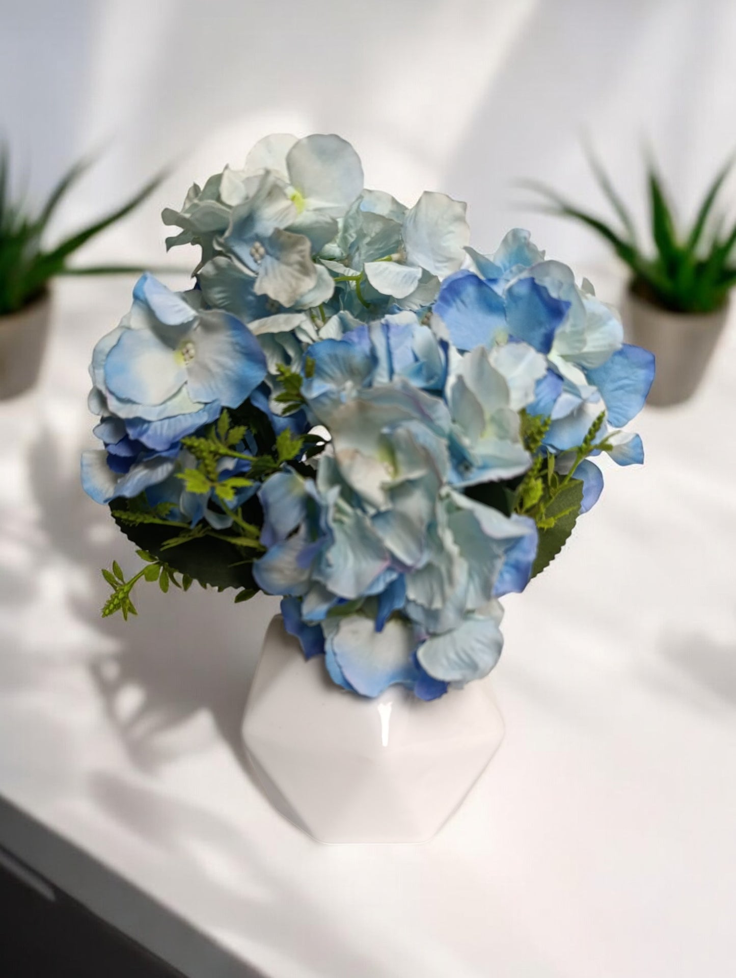 Blue flower vase