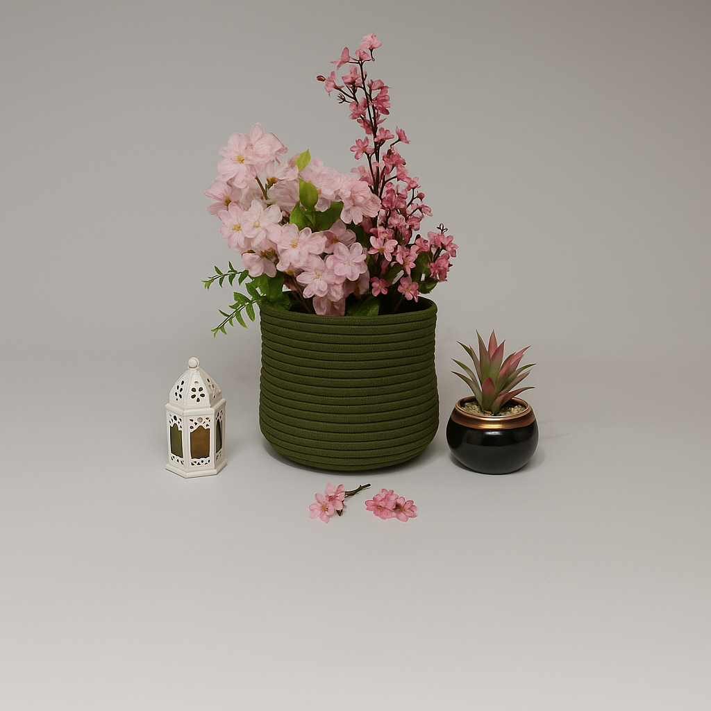Planter pot (green color)