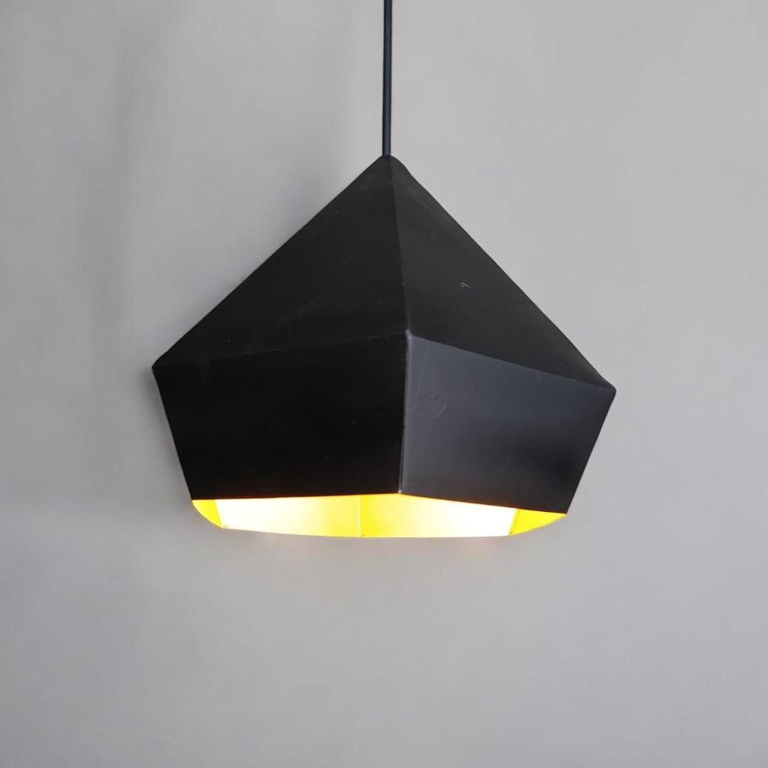 Black Diamond Hanging Light geometric pendant light fixture
