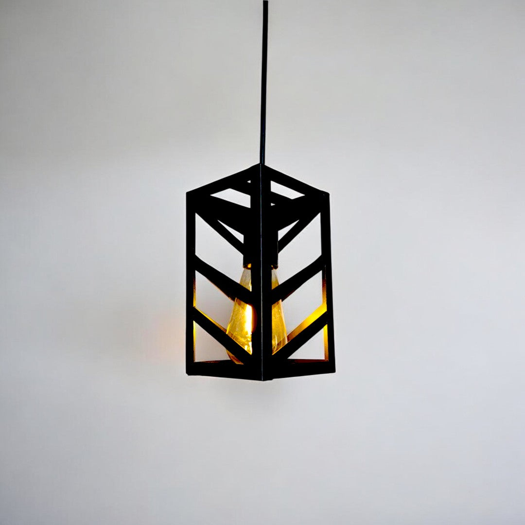 3 in 1 -Black Metal Pendant Lights for Ceiling Hanging Decorative Lamp