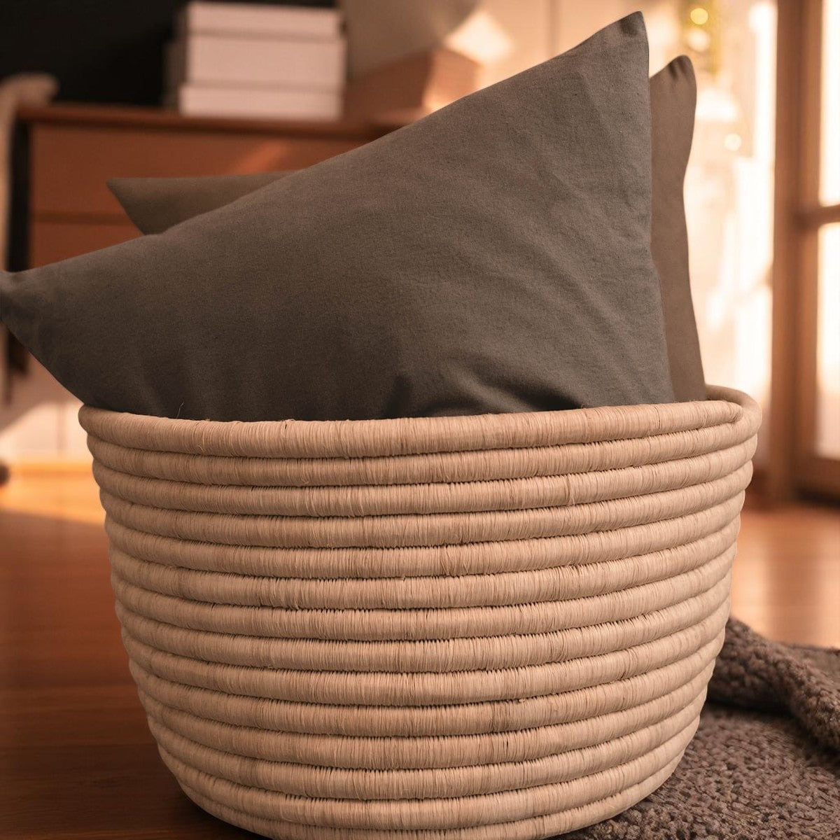 Sahara Plain Woven Basket
