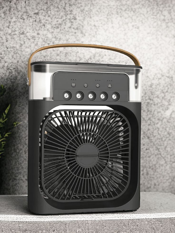 Trending Mini Air Conditioner Fan Premium 3 In 1 Desk Cooling Fan Spray Fan