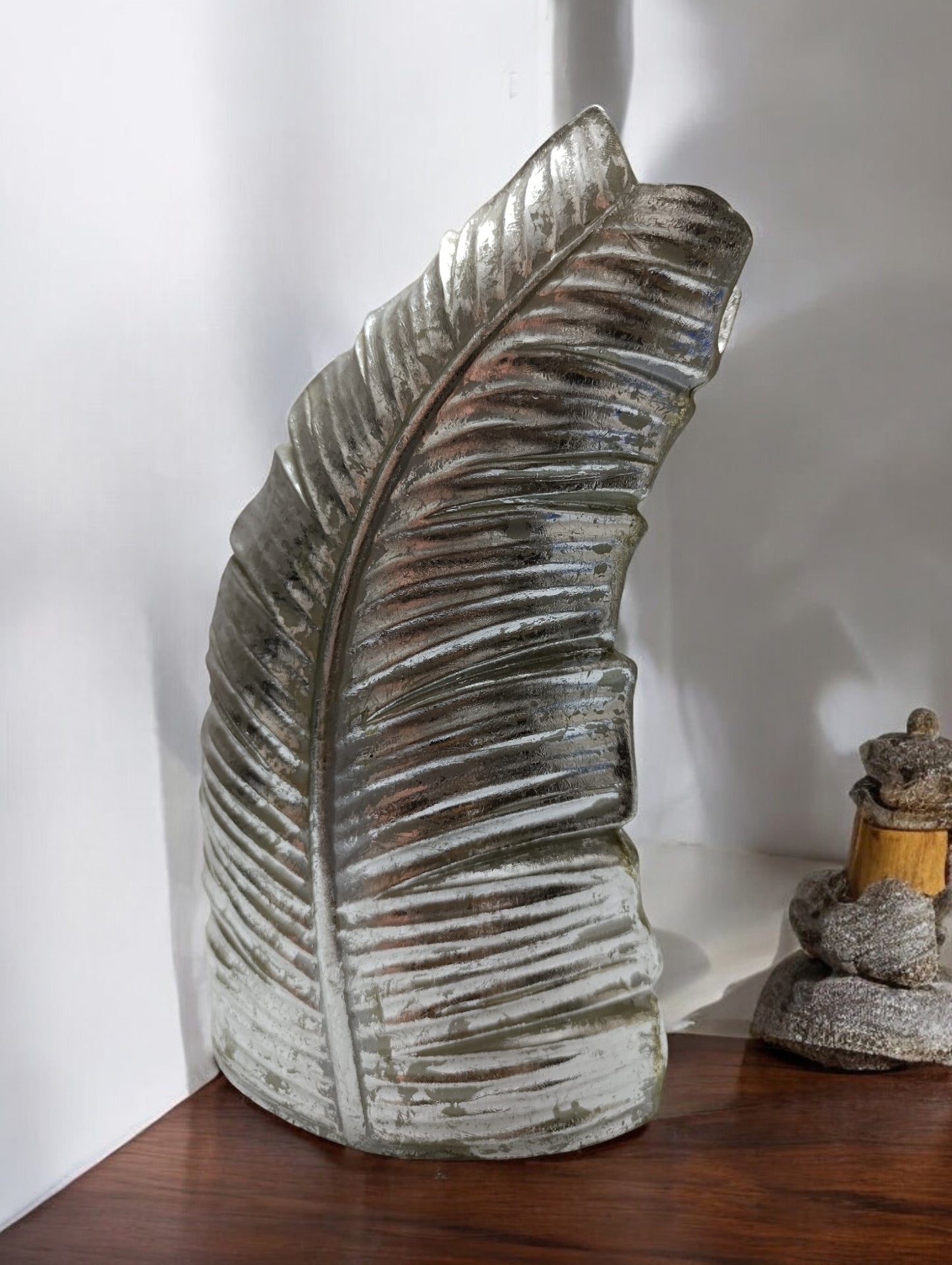 silver vase