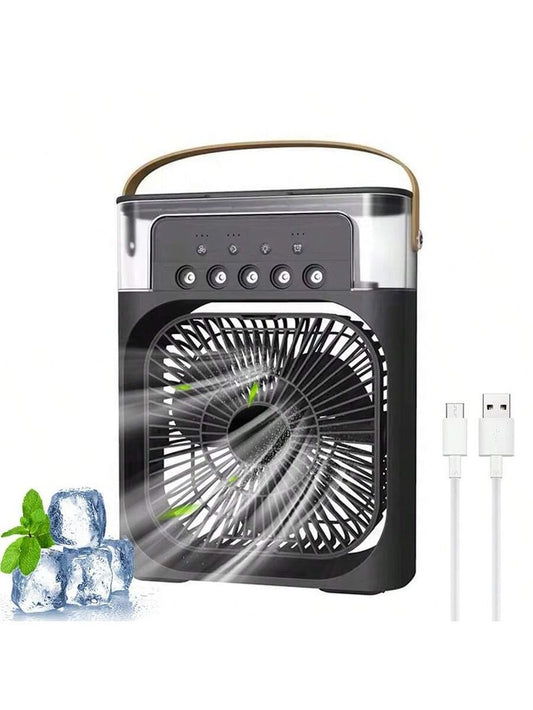 Trending Mini Air Conditioner Fan Premium 3 In 1 Desk Cooling Fan Spray Fan