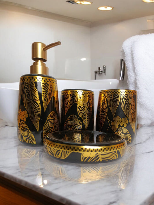 Bathset (golden and black)
