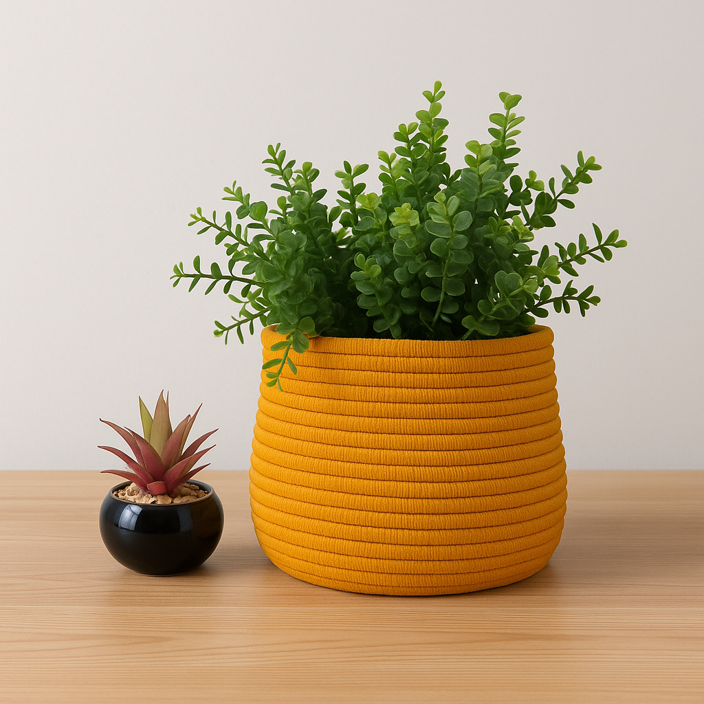 Planter pot (orange color)