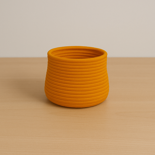 Planter pot (orange color)