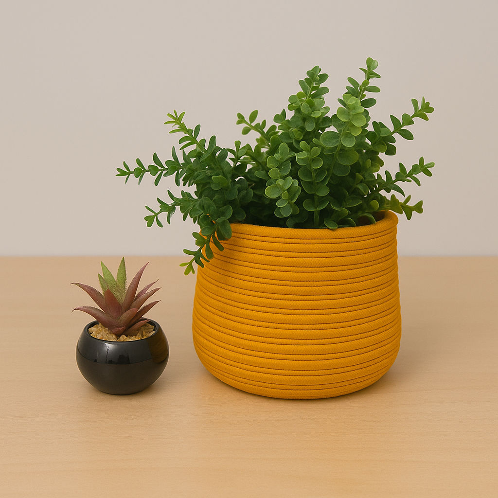 Planter pot (orange color)