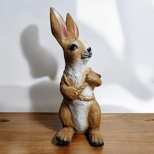 Easter Bunny Statue with Basket