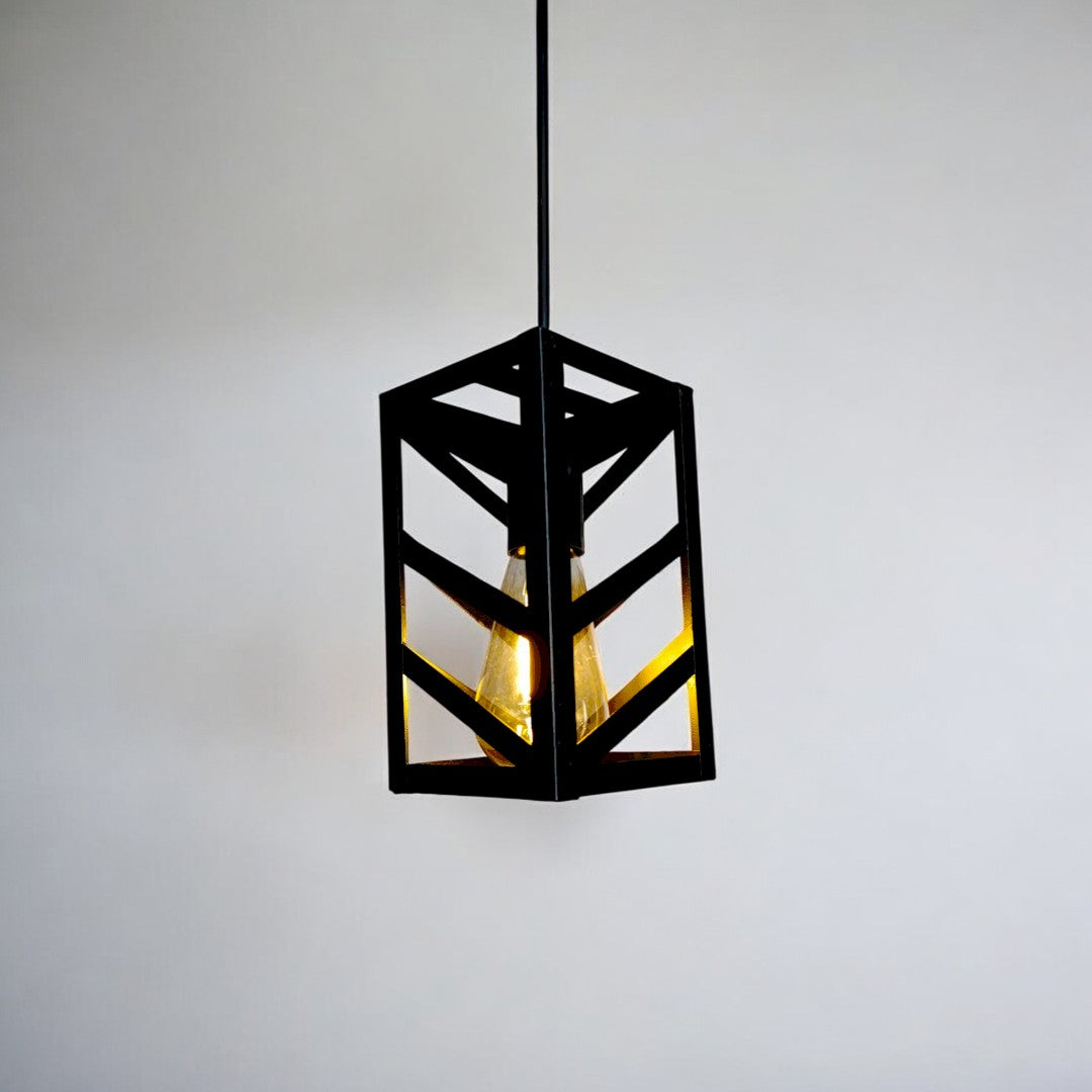 3 in 1 -Black Metal Pendant Lights for Ceiling Hanging Decorative Lamp