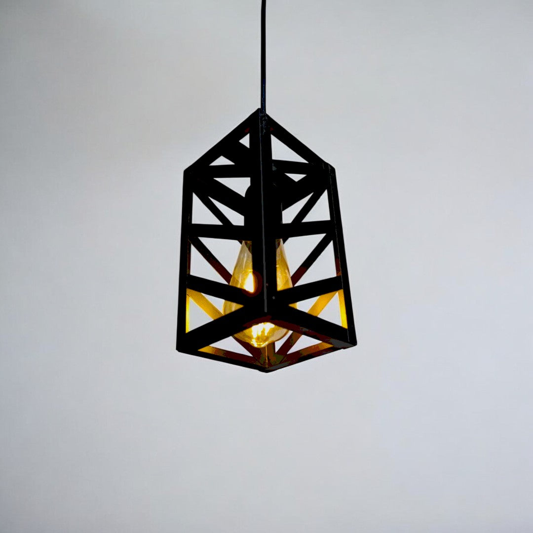3 in 1 -Black Metal Pendant Lights for Ceiling Hanging Decorative Lamp