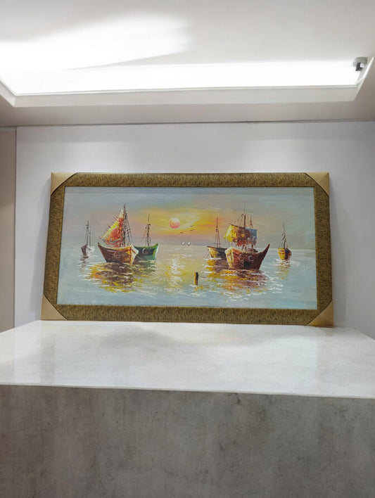 Sea and sunset view