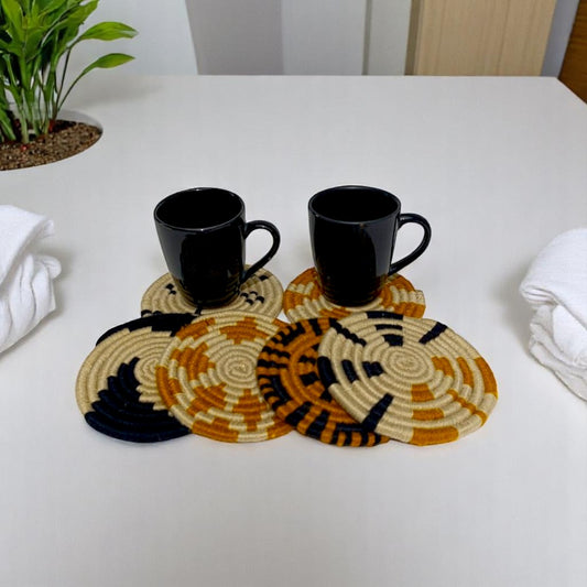 Round shape 6 pc Coaster set