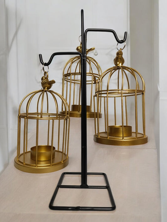 Three candle hanging stand